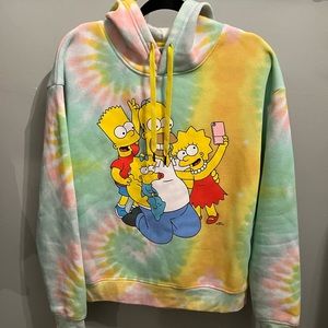 The Simpsons hoodie size large unisex multi colour